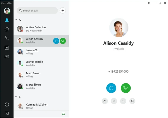 Cisco Jabber 15.3.1.61358 screenshot 1