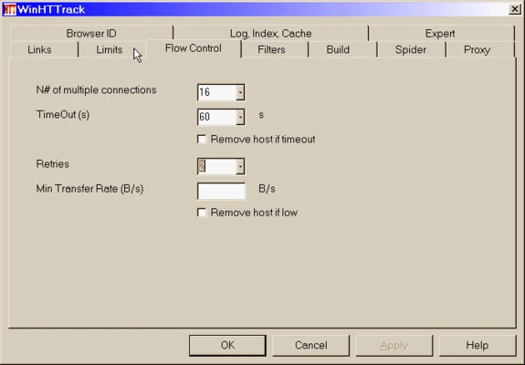 HTTrack Website Copier 3.50-5 screenshot 1