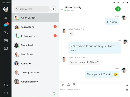 Cisco Jabber 15.3.1.61358 screenshot 1