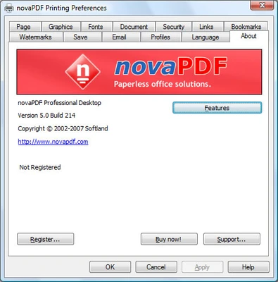 novaPDF 11.9.530 screenshot 1